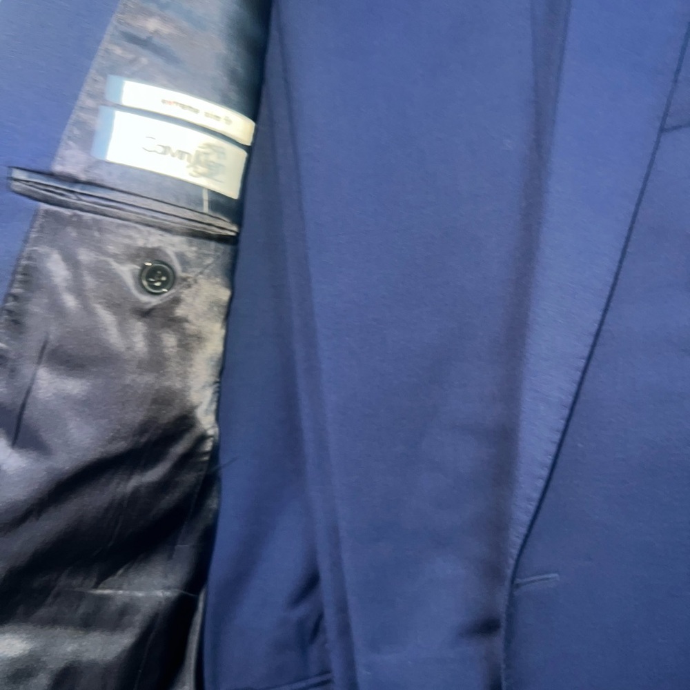 Calvin Klein Deep Blue Men's Blazer - Picture 2 of 3
